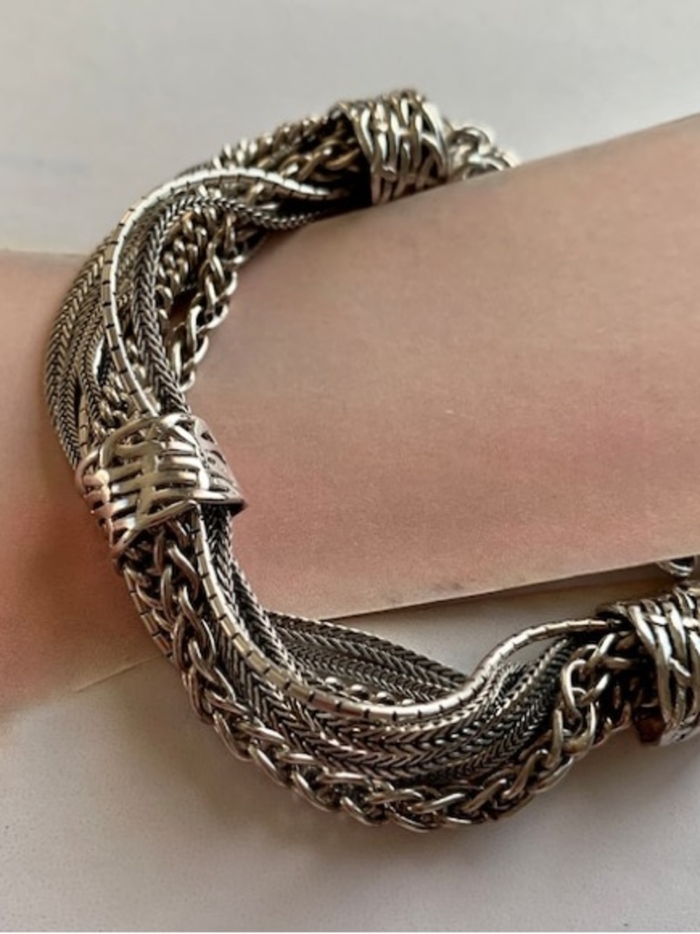 Silpada Twisted Multi-Strand Sterling Silver Bracelet “Talk of The Town”